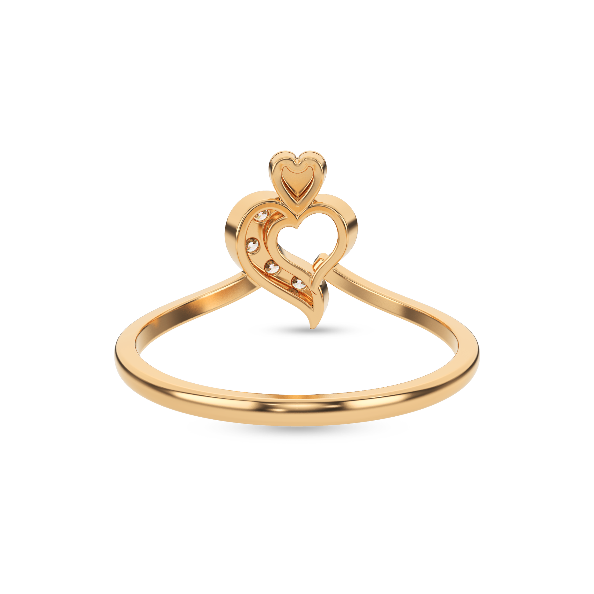 14 Kt Yellow Gold Diamond Ring