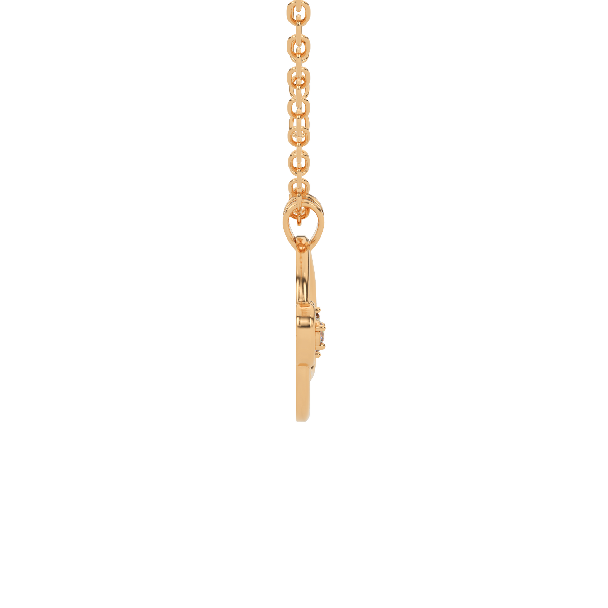 14 Kt Yellow Gold Diamond Charms & Pendants