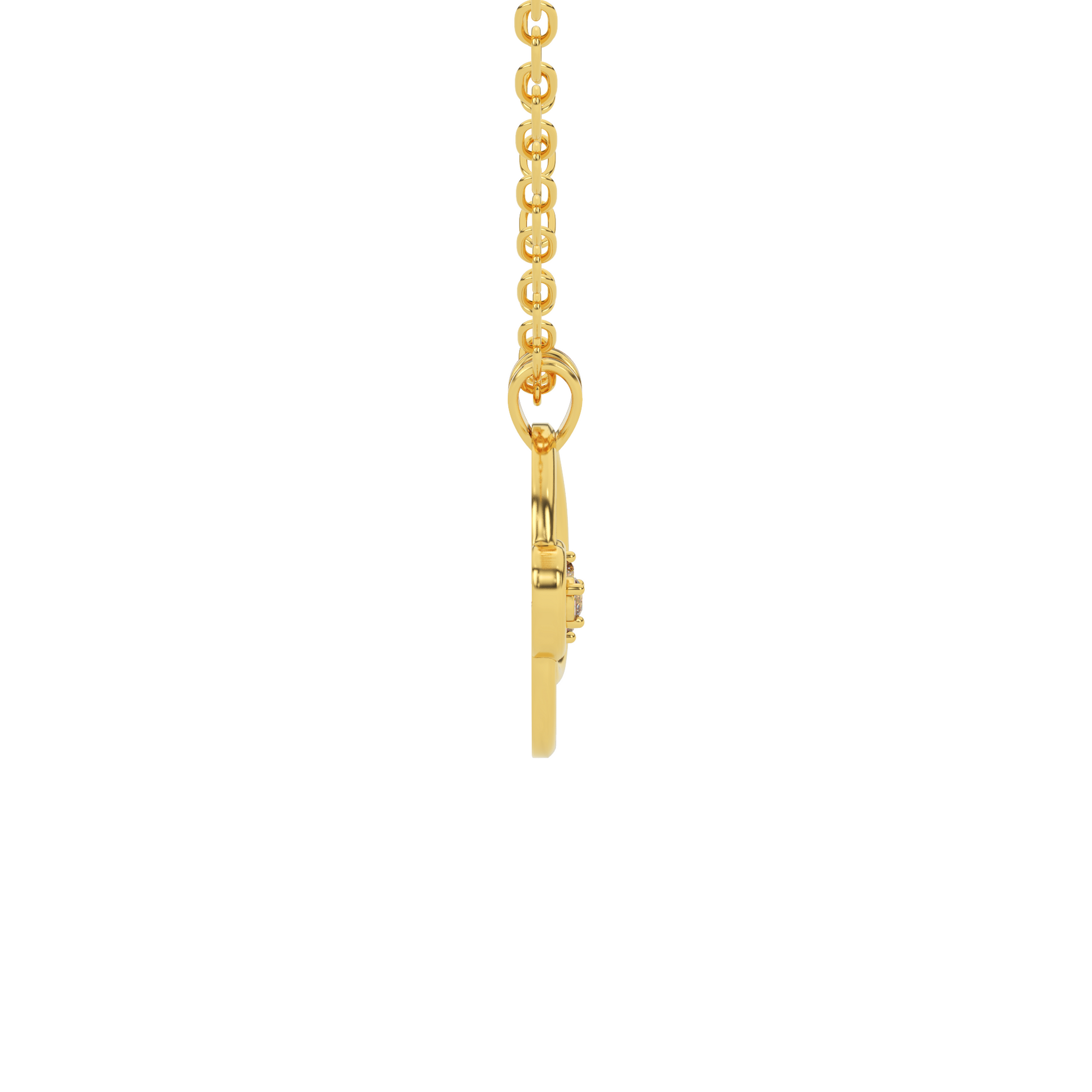 14 Kt Yellow Gold Diamond Charms & Pendants