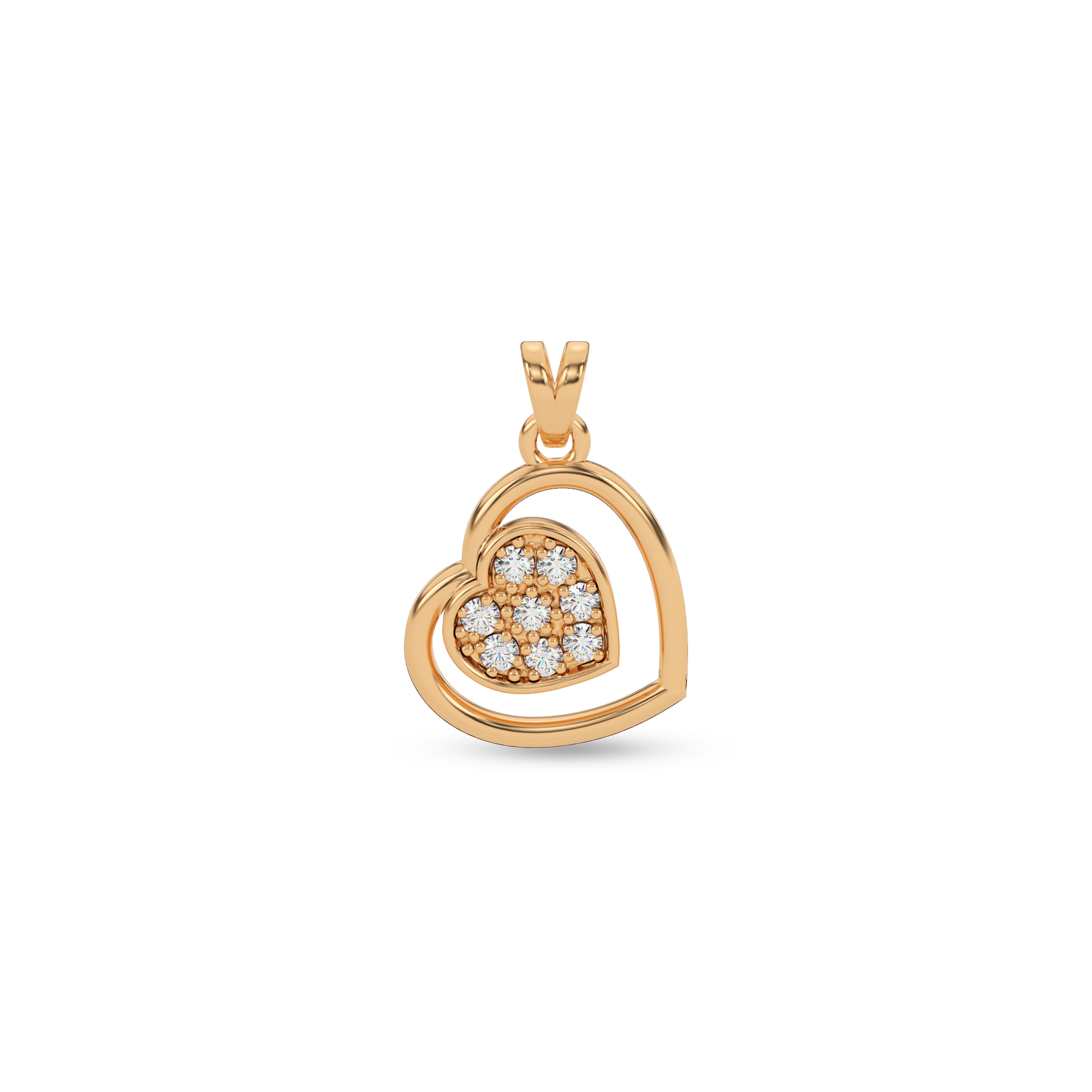 14 Kt Yellow Gold Diamond Charms & Pendants