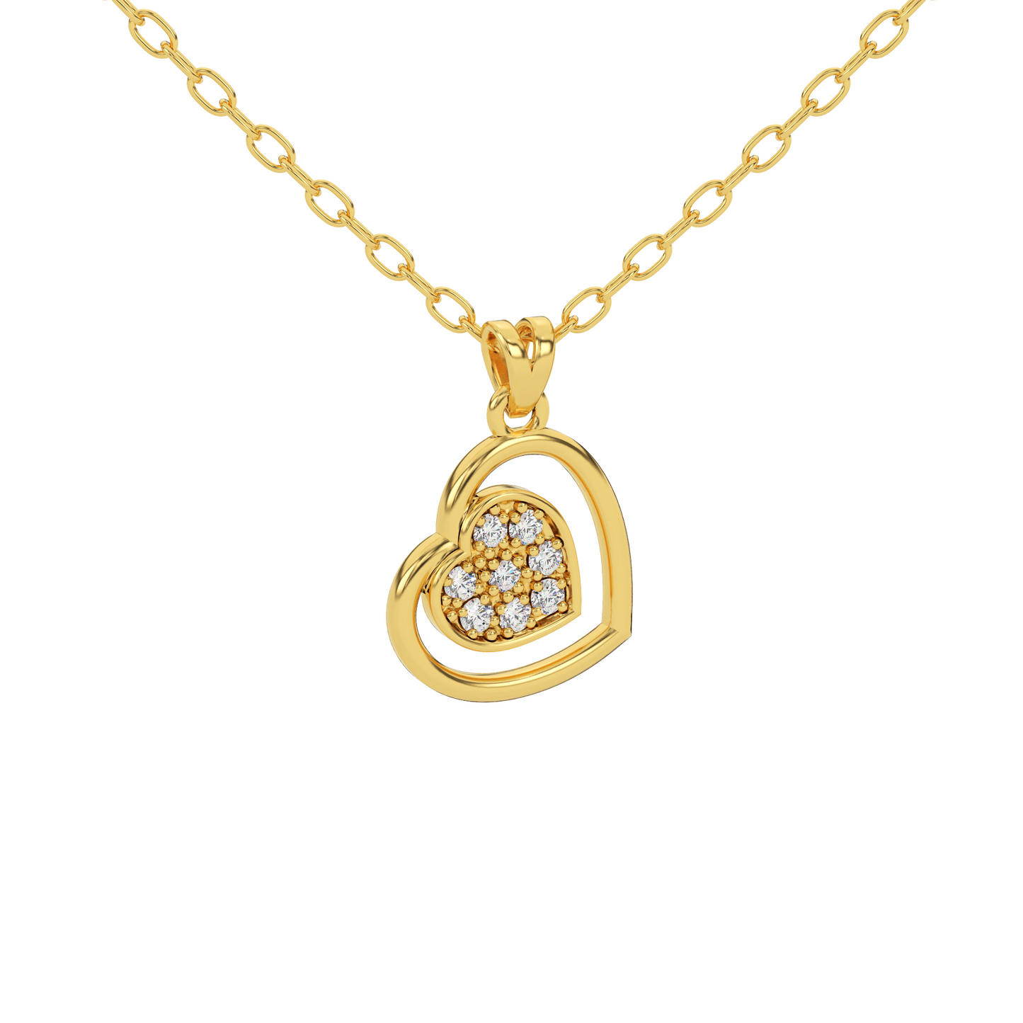 Shimmering Elegance Natural Diamond Pendant