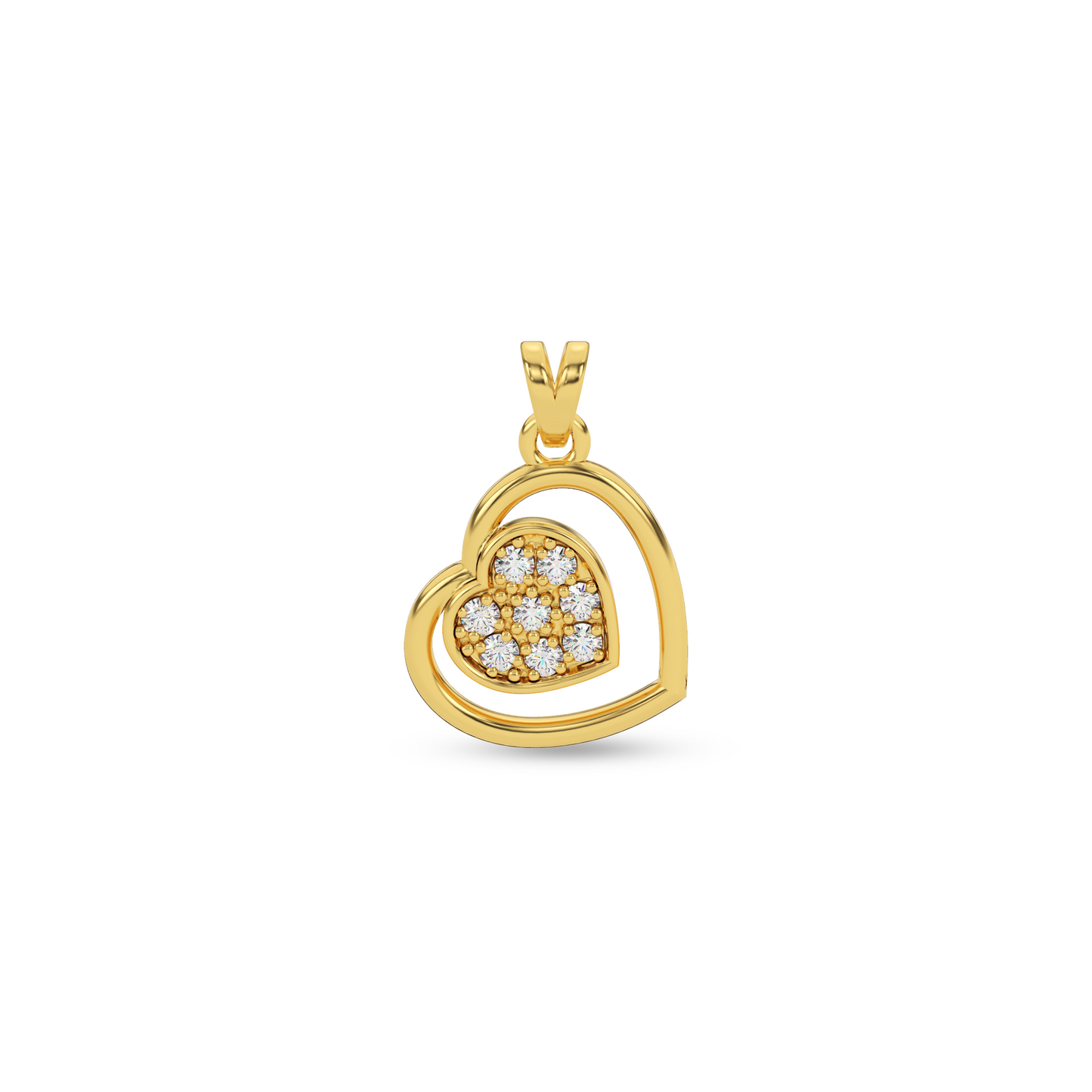 Shimmering Elegance Natural Diamond Pendant