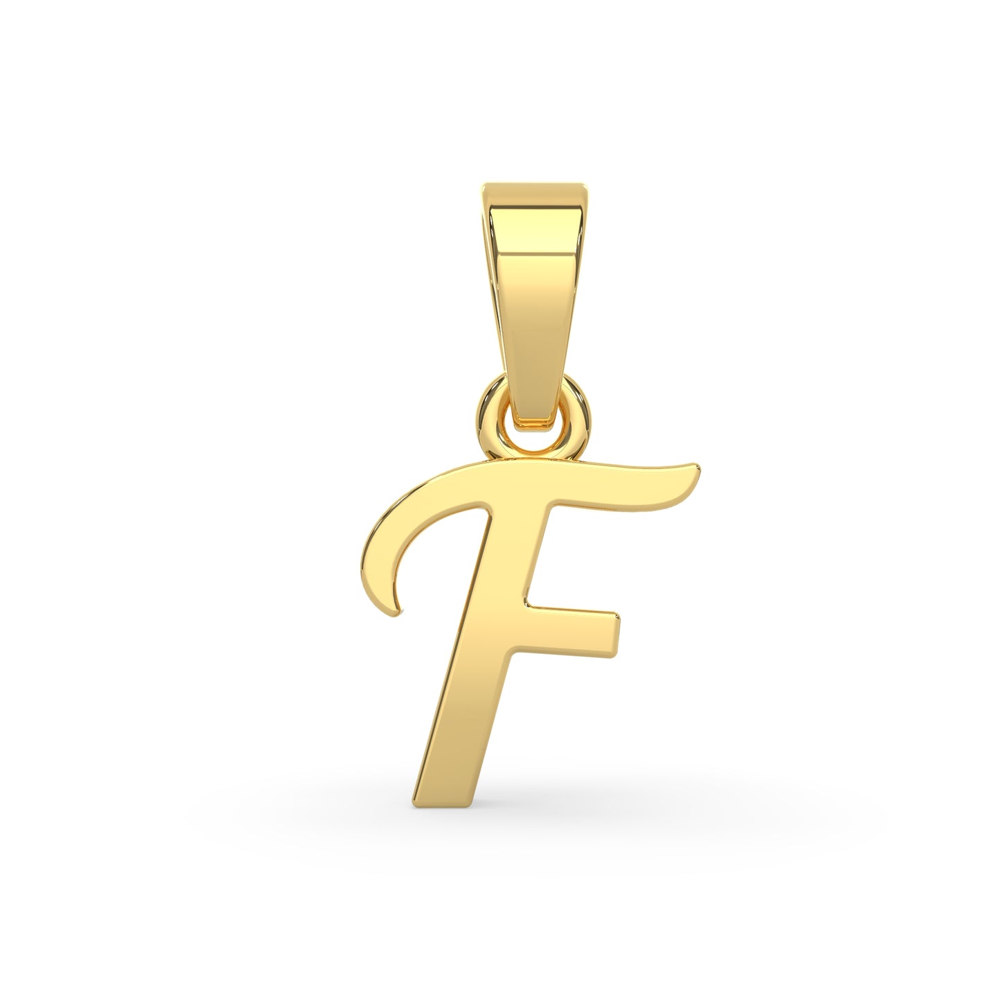 Alphabet F Gold Charm