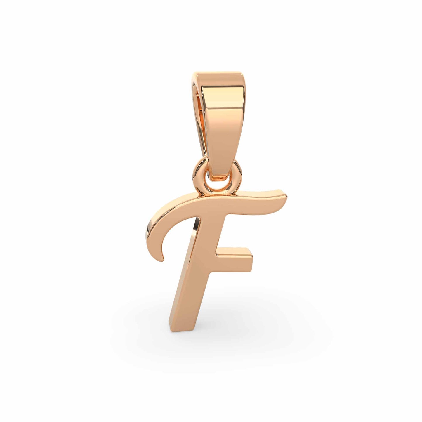 Alphabet F Gold Charm