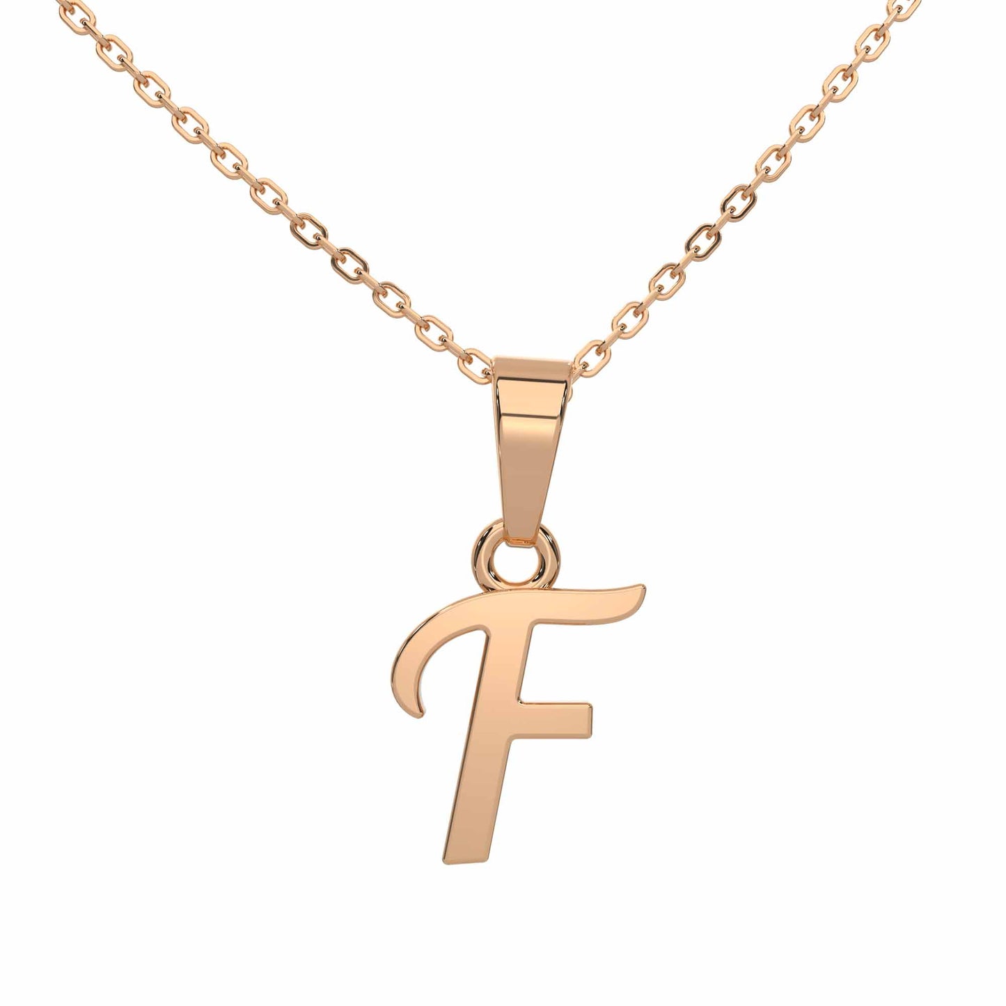 Alphabet F Gold Charm