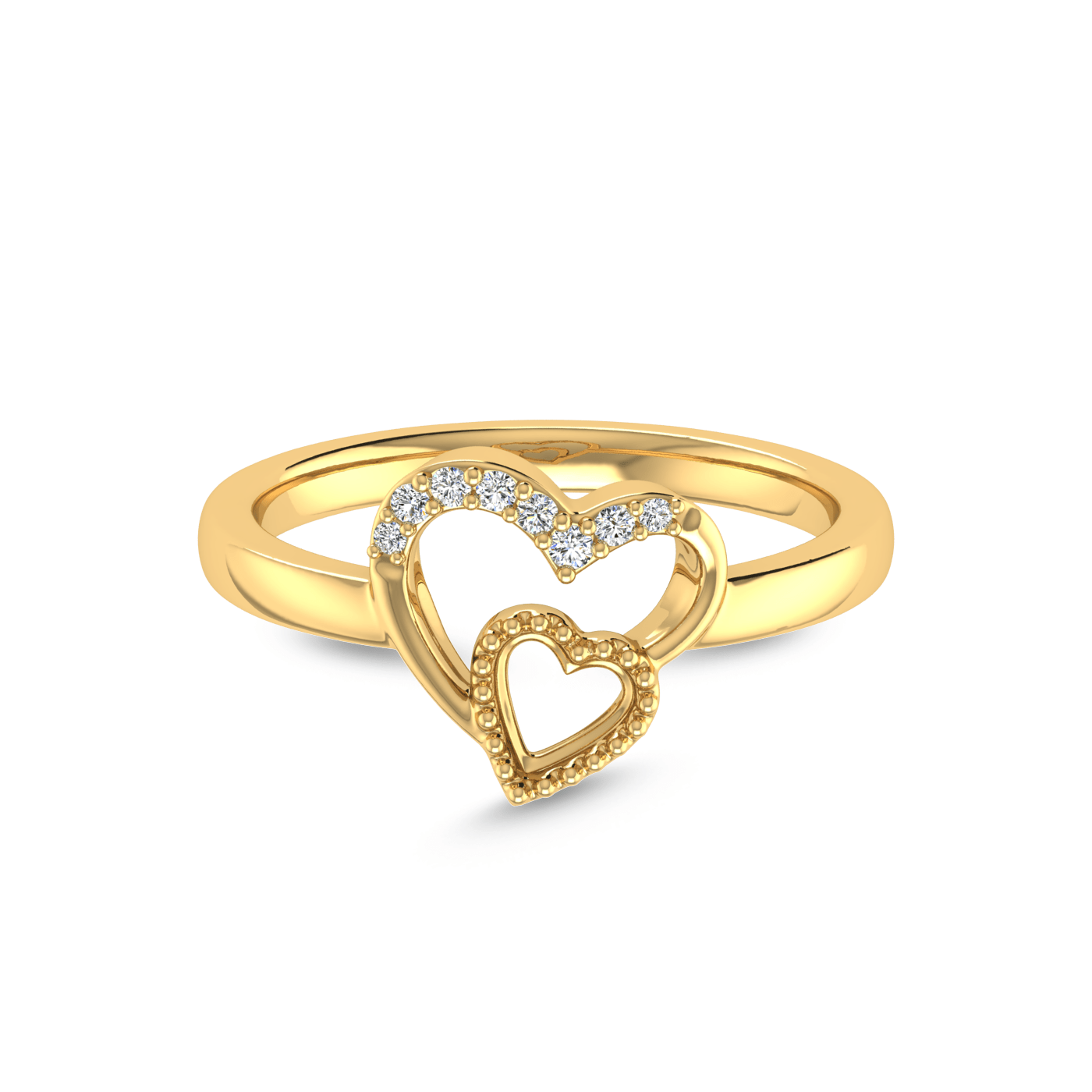 Valentine Hearts Diamond Ring