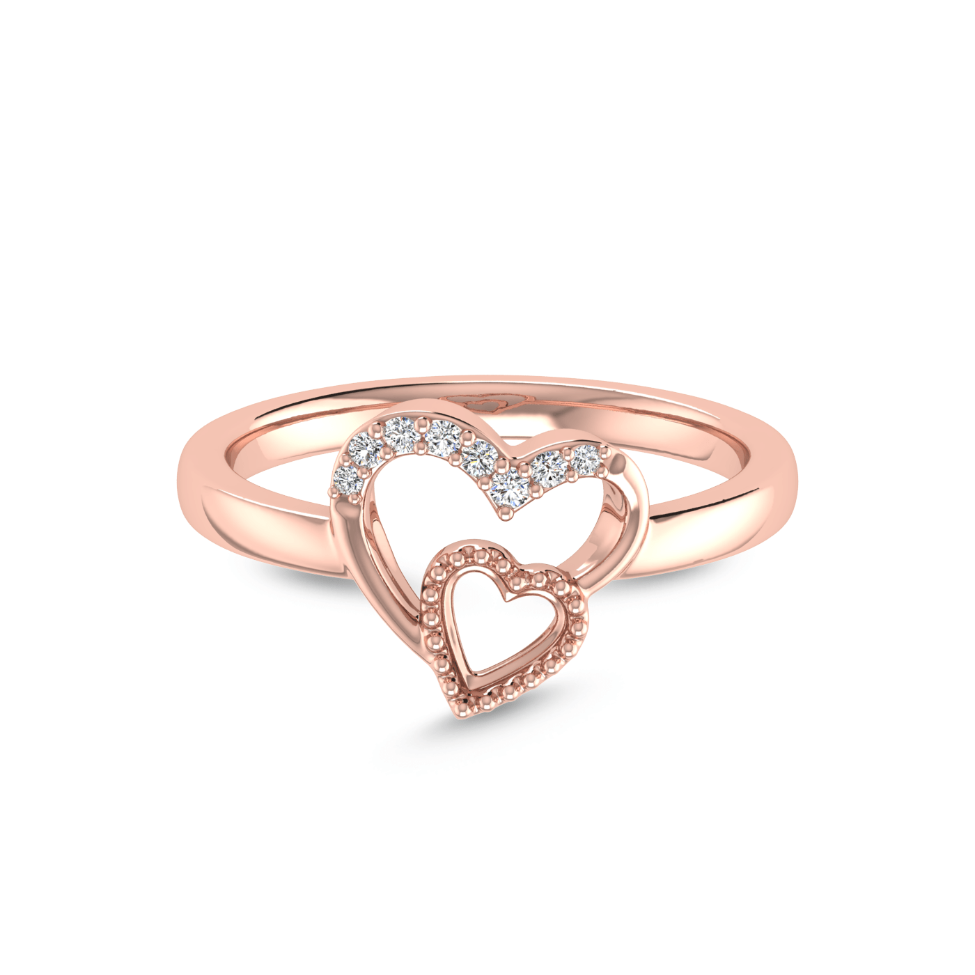 Valentine Hearts Diamond Ring