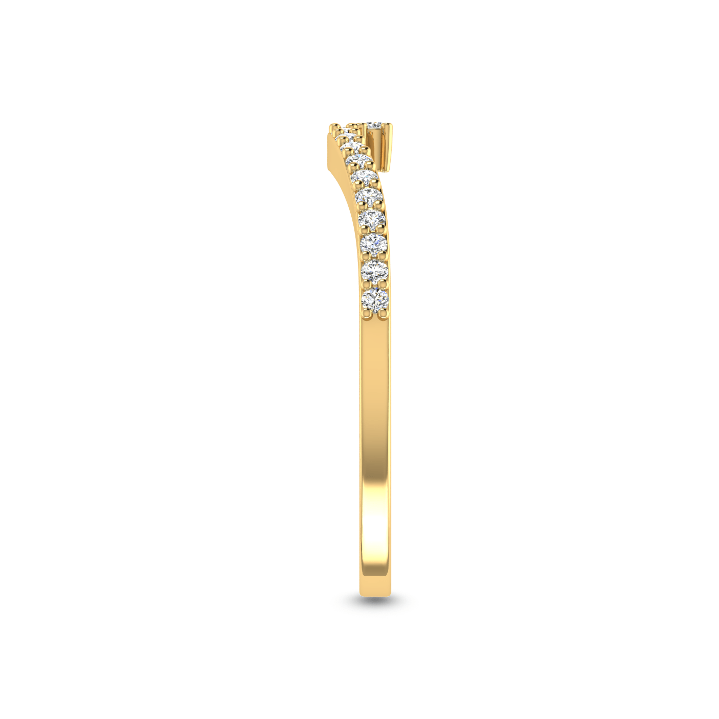 14 Kt Yellow Gold Diamond Ring