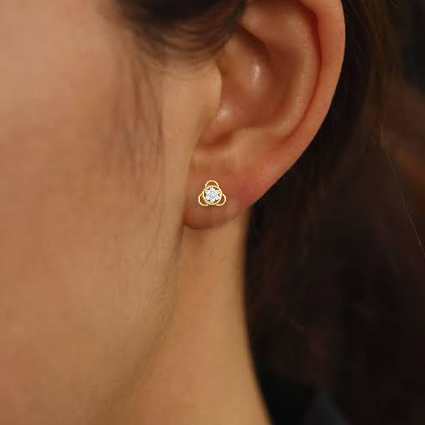 Floral Mood Diamond Earring