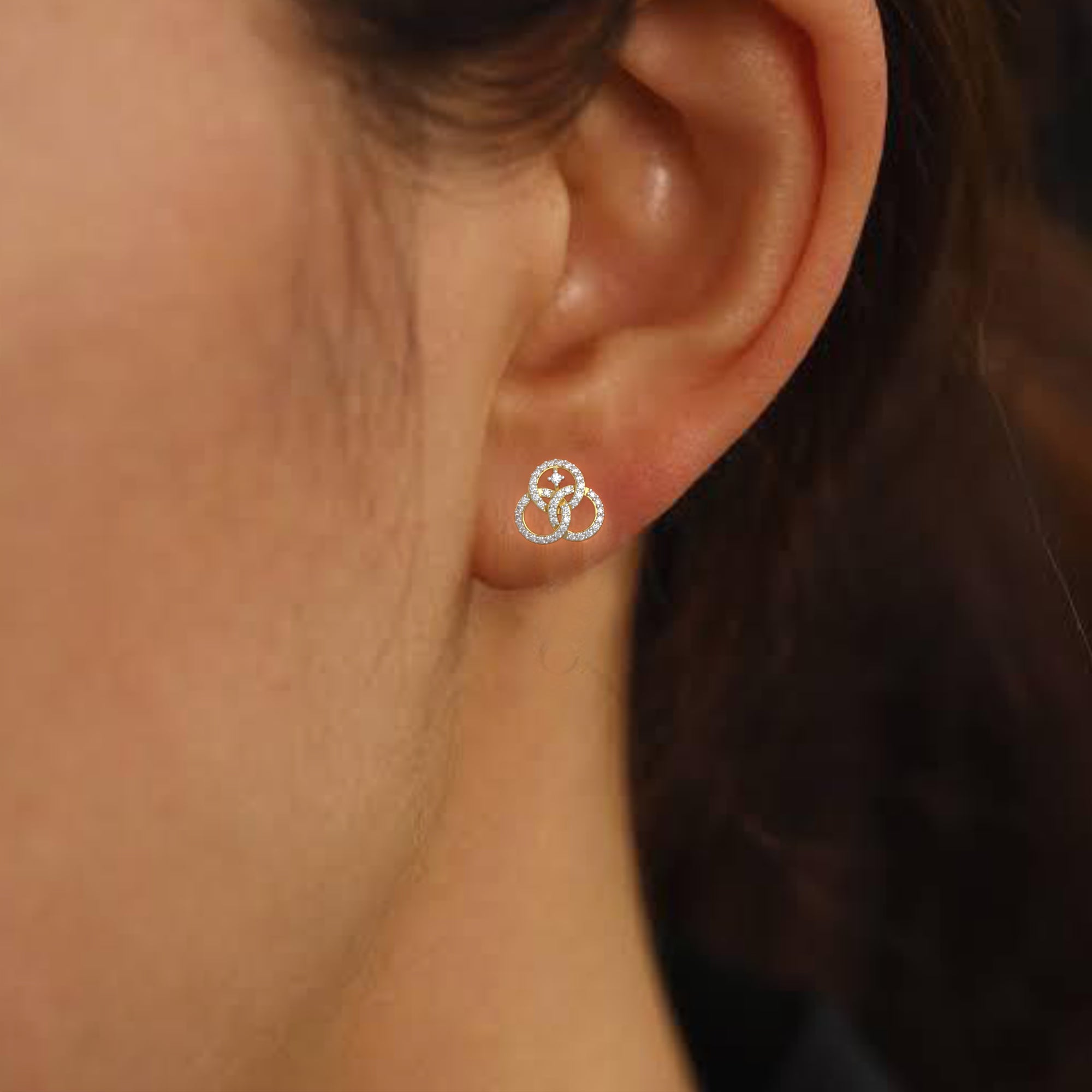 Circle Of Eternity Diamond Earring