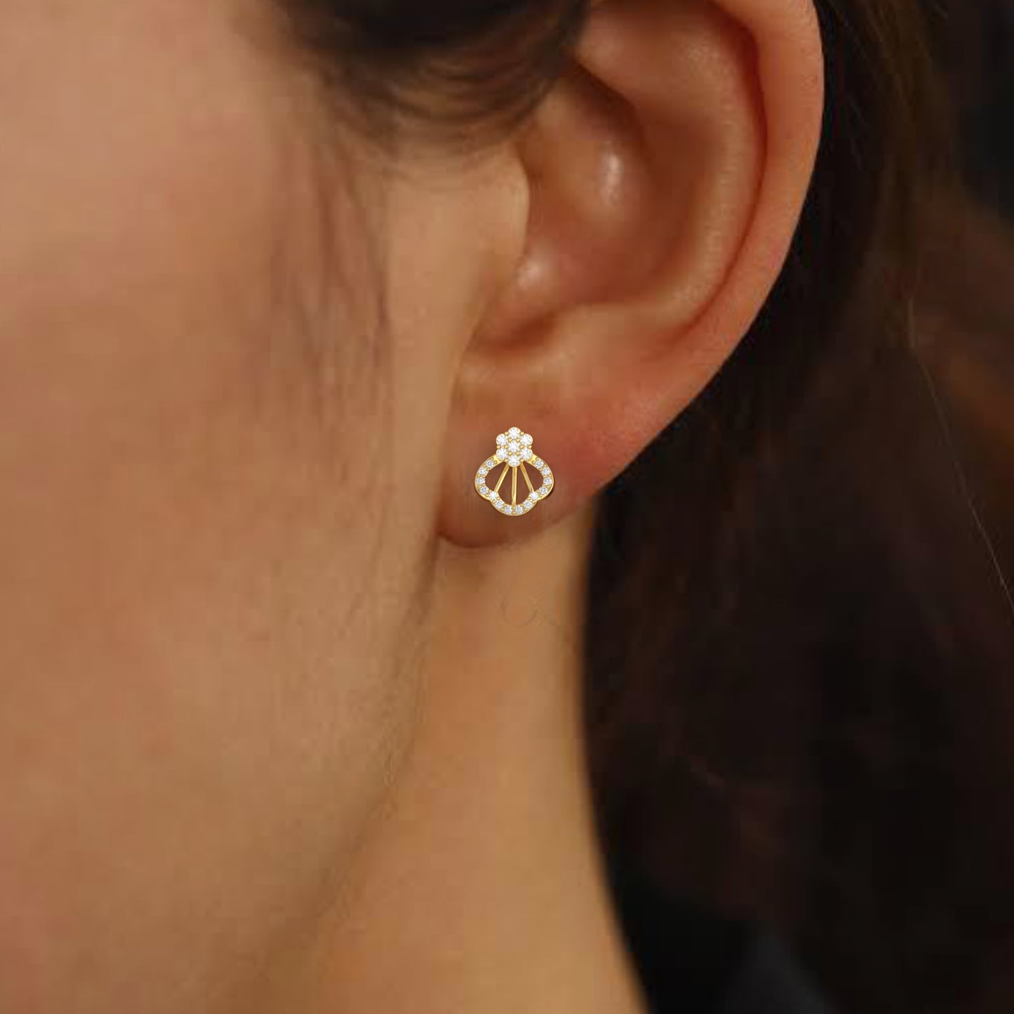 Ethnic Diamond Earring