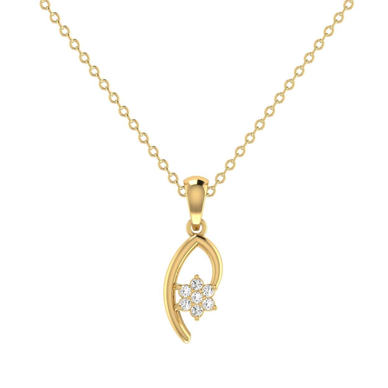 Blooming Charm Diamond Pendant