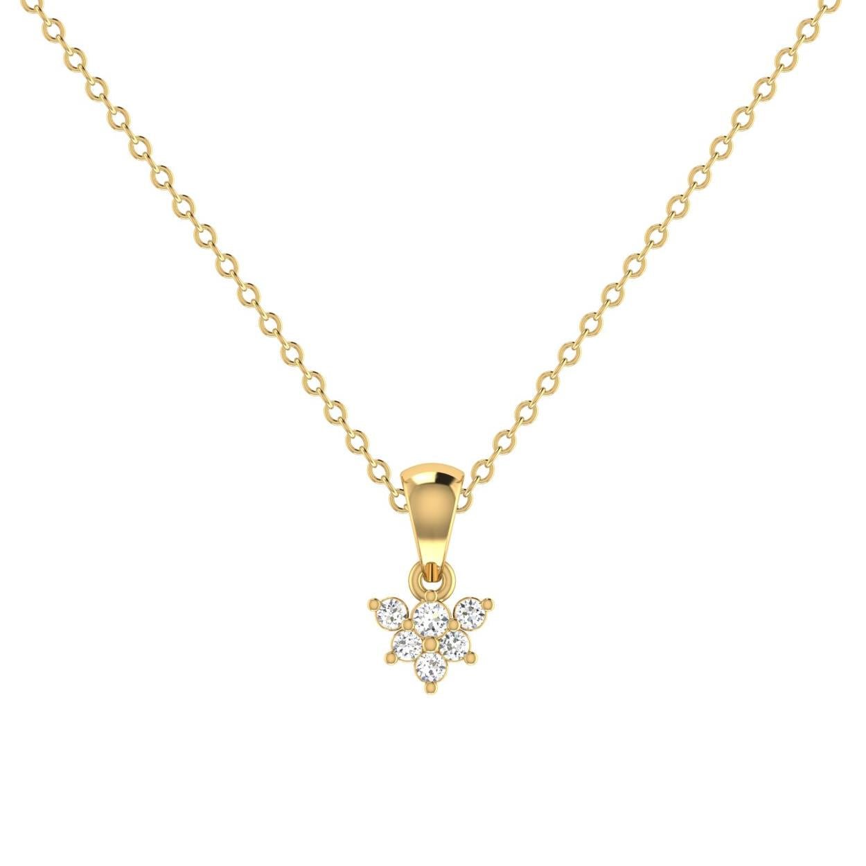 Star Tinseled Beauty Diamond Pendant