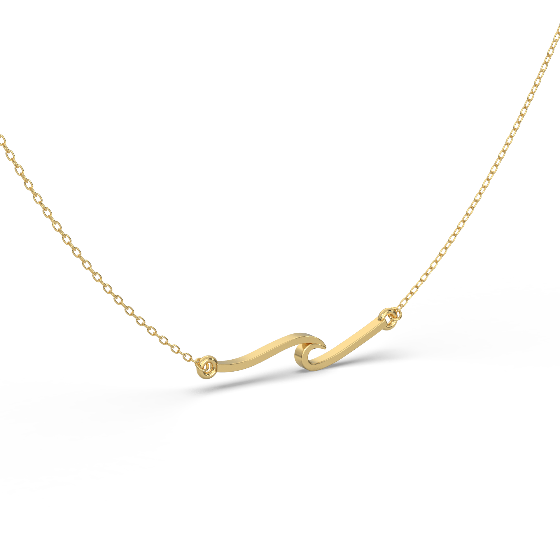 14 Kt Yellow Gold Diamond Necklaces