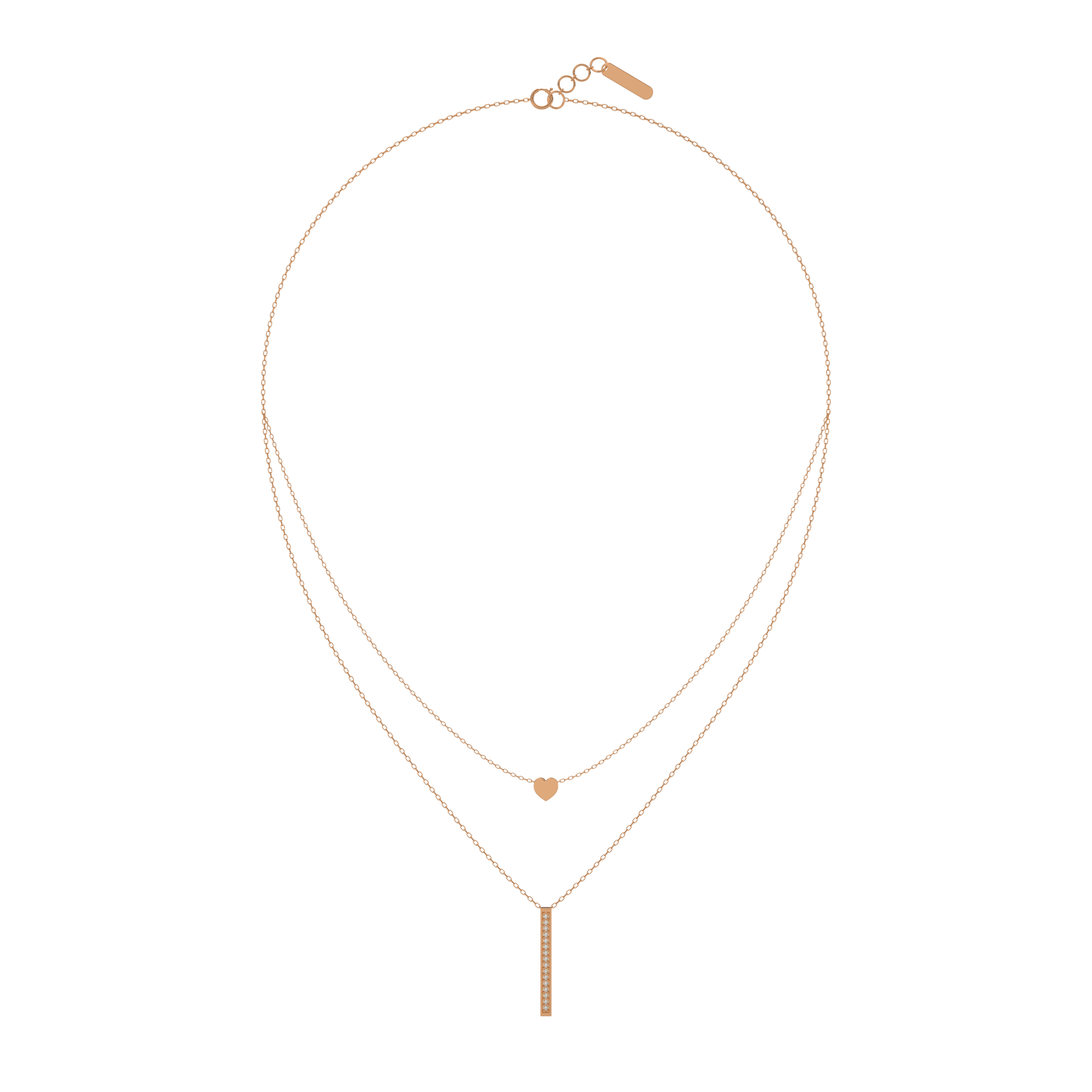 14 Kt Yellow Gold Diamond Necklaces