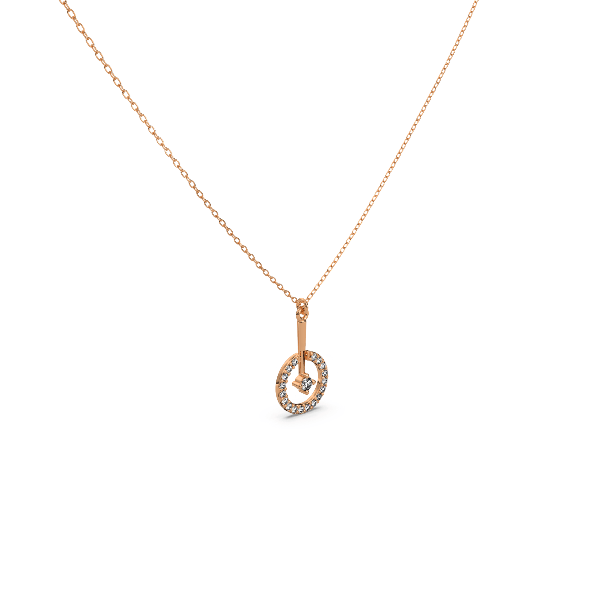 14 Kt Yellow Gold Diamond Necklaces