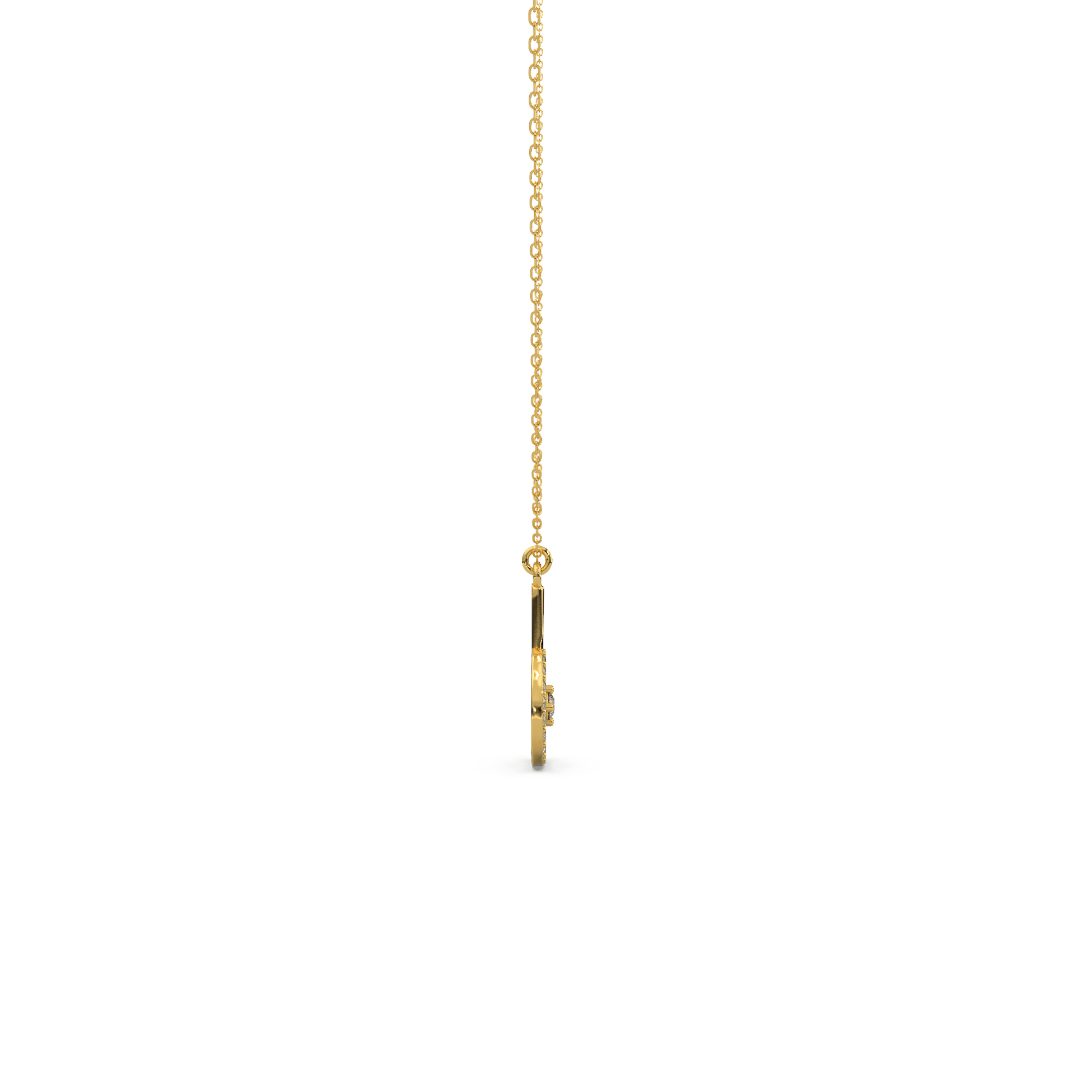 14 Kt Yellow Gold Diamond Necklaces