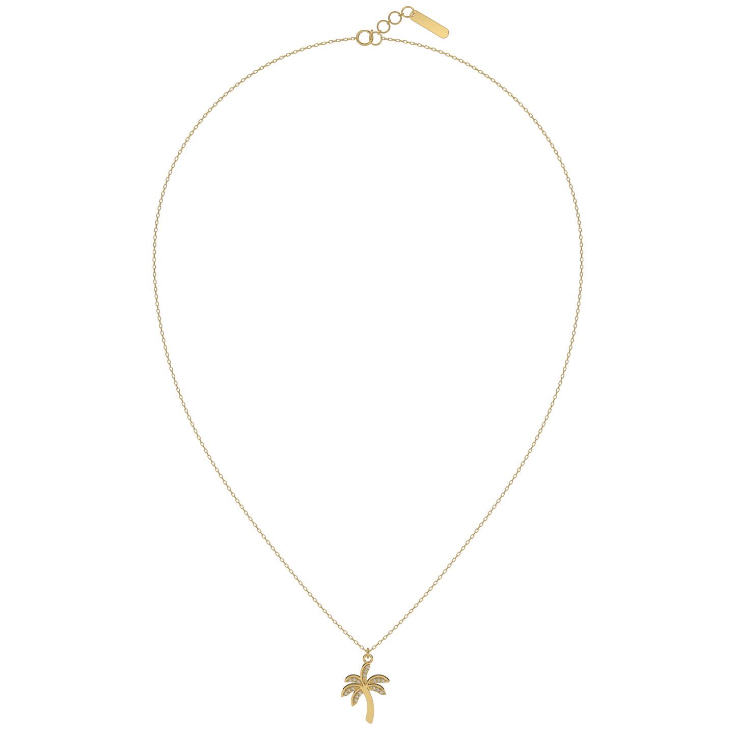 Diamond Oasis Palms Necklace