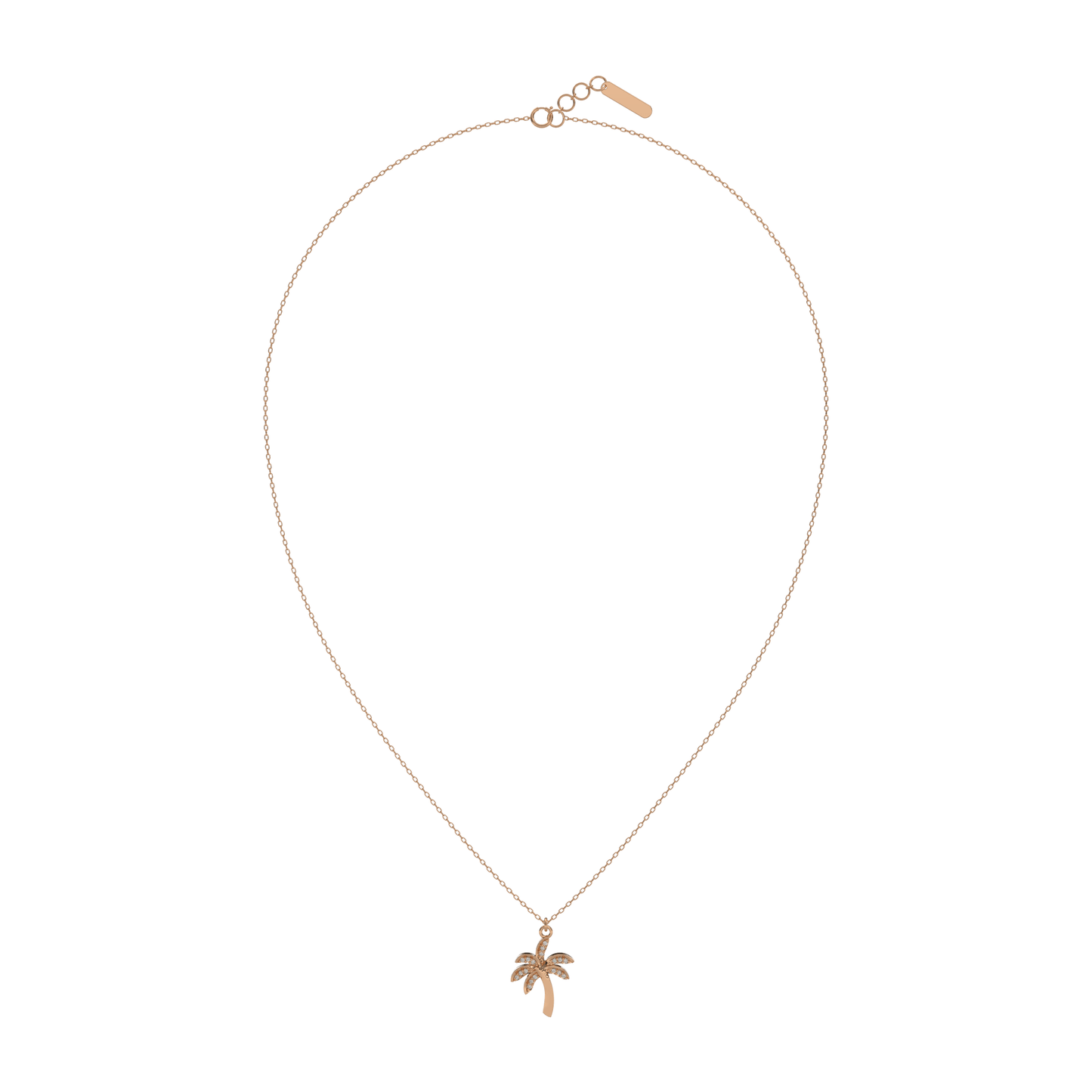 Diamond Oasis Palms Necklace