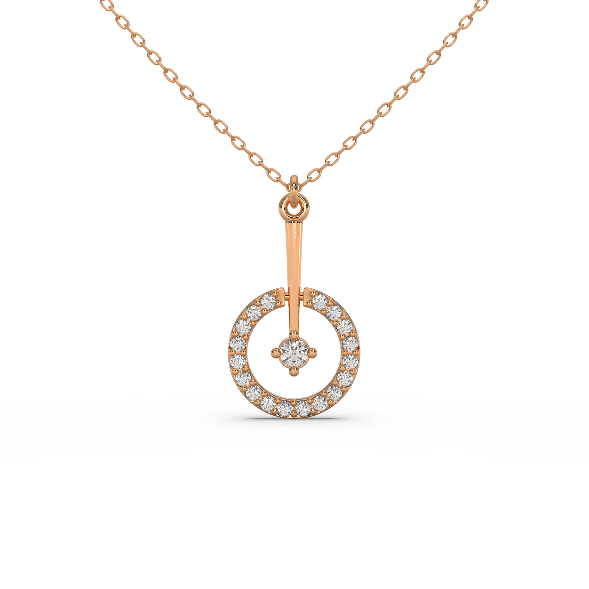 14 Kt Yellow Gold Diamond Necklaces